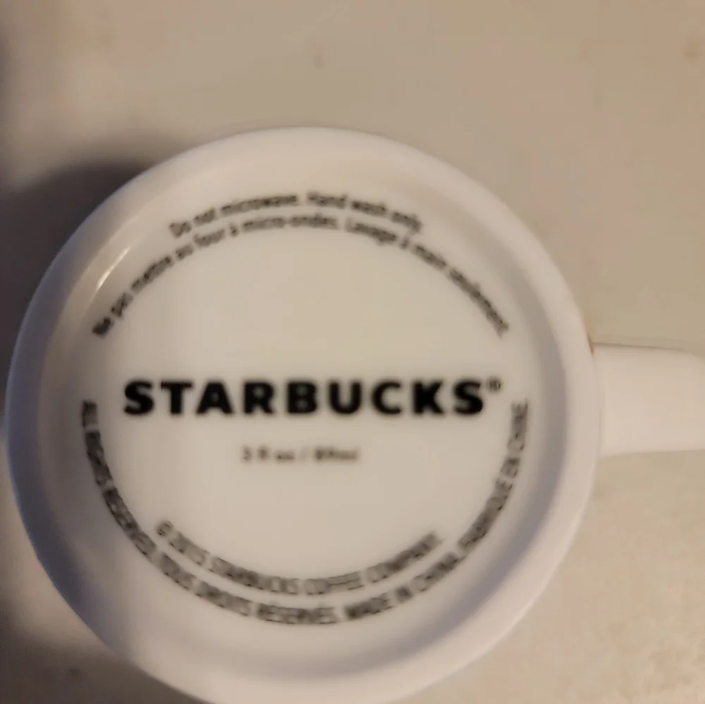 Starbucks 3 fl oz 2015 Mini Mug  Mermaid‎ Seahorse